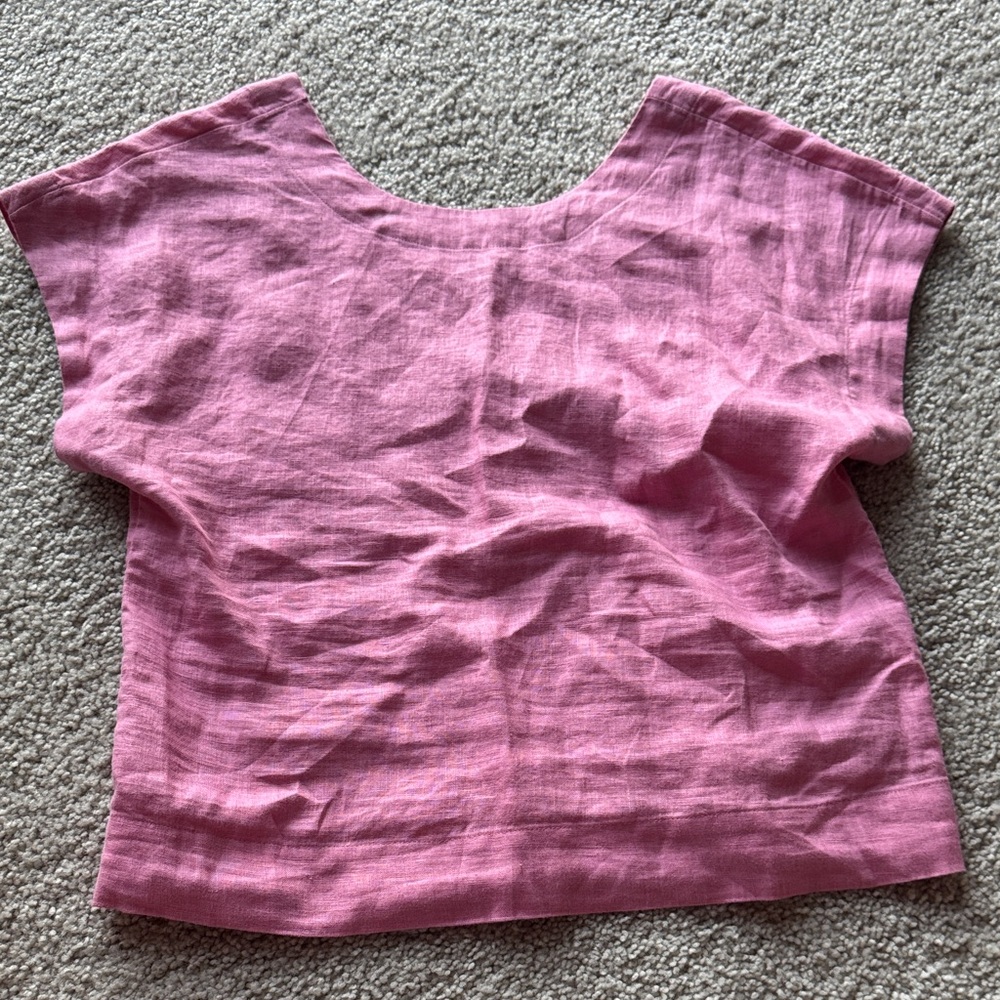 Madewell - NWT - Pink Linen Women's Top